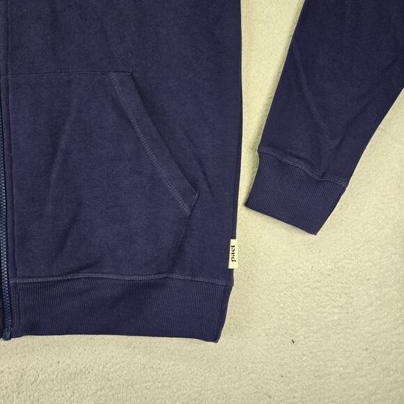 Pact One For All Full Zip Hoodie Unisex Womens Mens M Blue Organic Cotton - Picture 2 of 10